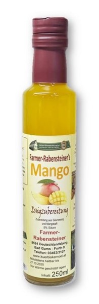 Mango Essigzubereitung